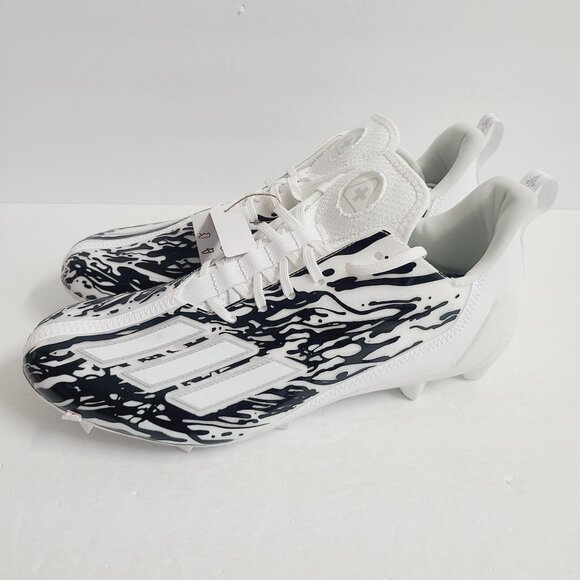 NEW Adidas Adizero 12.0 Poison Football Cleats IG7206 Size 13.5 White Black